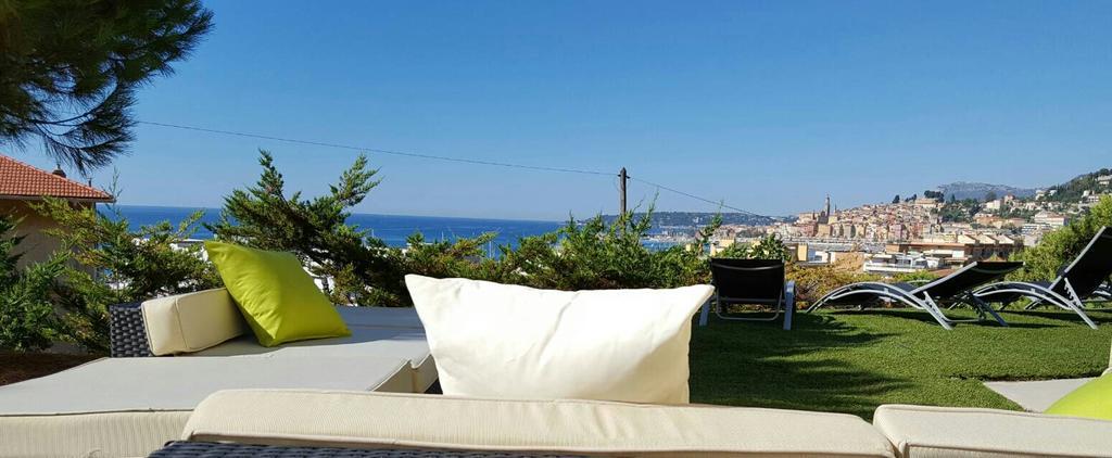 Cap Au Sud,Vue Panoramique Mer,Piscine Menton Exterior photo