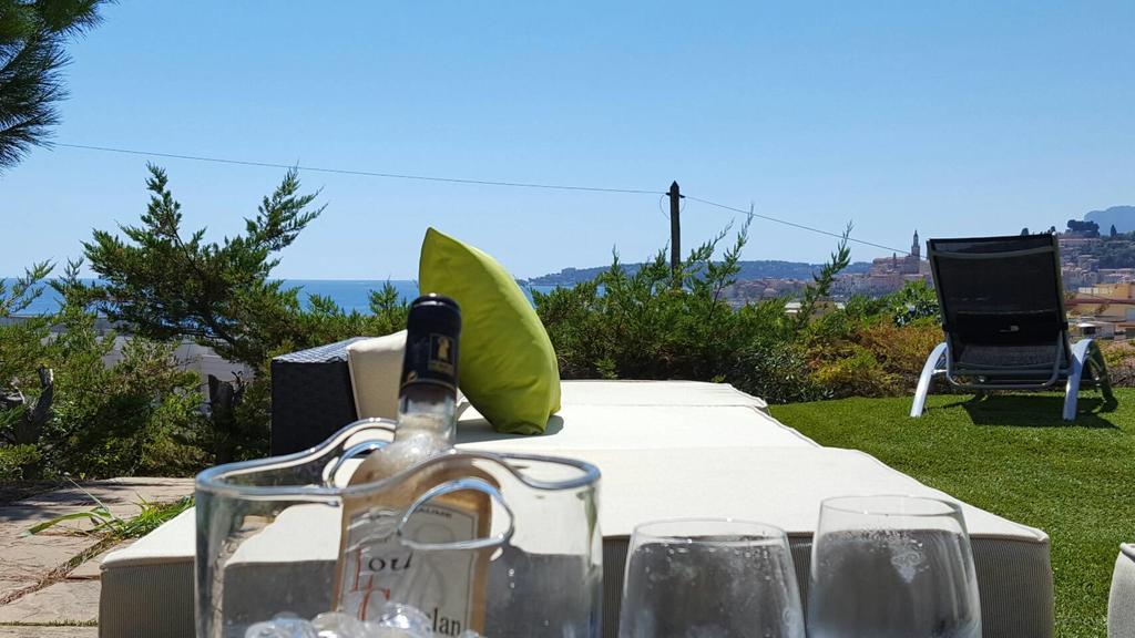 Cap Au Sud,Vue Panoramique Mer,Piscine Menton Exterior photo