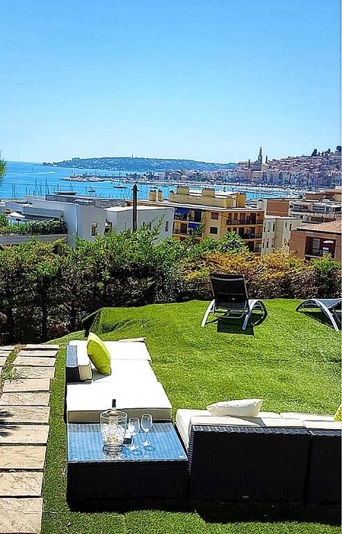 Cap Au Sud,Vue Panoramique Mer,Piscine Menton Exterior photo