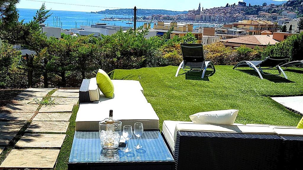 Cap Au Sud,Vue Panoramique Mer,Piscine Menton Exterior photo